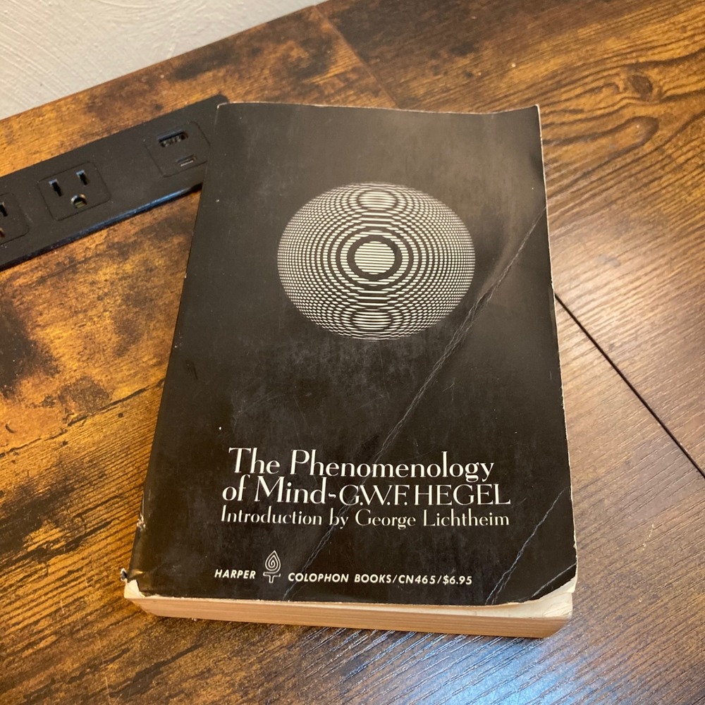 The Phenomenology of Mind Hegel Vtg Philosophy Paperback German Idealism Book